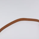 CELINE Macadam Canvas Shoulder Bag PVC Gold Brown Auth 115119-8