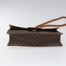CELINE Macadam Canvas Shoulder Bag PVC Gold Brown Auth 115119-5