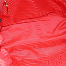 PRADA Hand Bag Nylon 2way Orange Gold Auth 115130-11