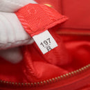 PRADA Hand Bag Nylon 2way Orange Gold Auth 115130-12