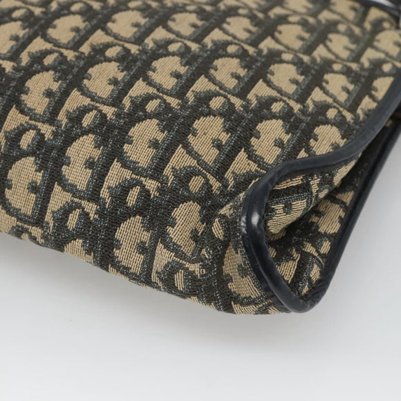 Christian Dior Trotter Canvas Shoulder Bag Navy Auth 115143