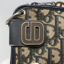 Christian Dior Trotter Canvas Shoulder Bag Navy Auth 115143-9