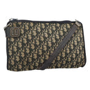 Christian Dior Trotter Canvas Shoulder Bag Navy Auth 115143-1