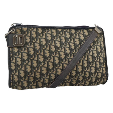 Christian Dior Trotter Canvas Shoulder Bag Navy Auth 115143