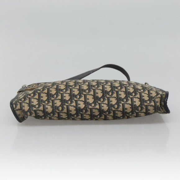 Christian Dior Trotter Canvas Shoulder Bag Navy Auth 115143