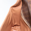 CELINE Macadam Canvas Shoulder Bag PVC Gold Brown Auth 115148-20