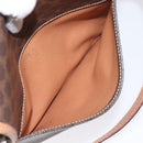 CELINE Macadam Canvas Shoulder Bag PVC Gold Brown Auth 115148-21