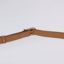 CELINE Macadam Canvas Shoulder Bag PVC Gold Brown Auth 115148-8
