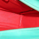 CELINE Shoulder Bag Leather Green Gold Auth 115151-19