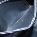 Burberrys Nova Check Business Bag PVC Leather Gray Auth 115156-19