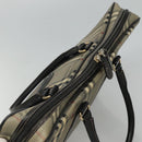 Burberrys Nova Check Business Bag PVC Leather Gray Auth 115156-6