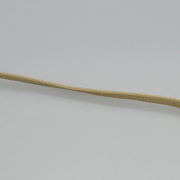 FENDI Shoulder Bag Leather Gold Auth 115157