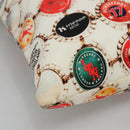 BURBERRY Tote Bag Nylon Gold White Auth 115199V-14