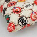 BURBERRY Tote Bag Nylon Gold White Auth 115199V-16