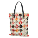 BURBERRY Tote Bag Nylon Gold White Auth 115199V-2