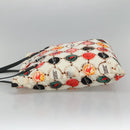 BURBERRY Tote Bag Nylon Gold White Auth 115199V-3