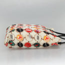 BURBERRY Tote Bag Nylon Gold White Auth 115199V-4