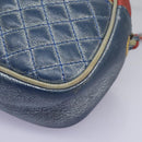 GUCCI Shoulder Bag Leather Red Blue 534951 Auth 115205-15