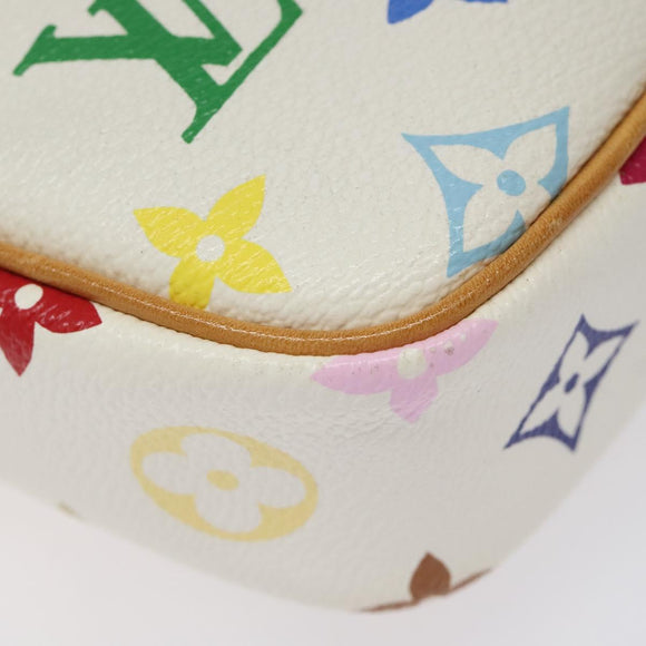 LOUIS VUITTON Monogram Multicolor lift Shoulder Bag White M40055 LV Auth 115206V