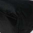 PRADA Hand Bag Satin Black Auth 115213-15