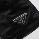 PRADA Hand Bag Satin Black Auth 115213-14