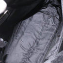 PRADA Hand Bag Satin Black Auth 115213-16