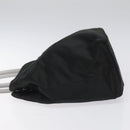 PRADA Hand Bag Satin Black Auth 115213-5