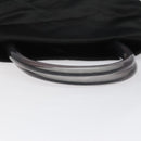 PRADA Hand Bag Satin Black Auth 115213-7