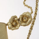 CHANEL Chain Shoulder Bag Leather Gold CC Auth 115214V-14