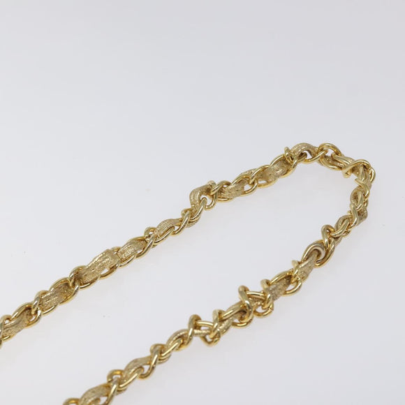 CHANEL Chain Shoulder Bag Leather Gold CC Auth 115214V