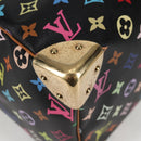 LOUIS VUITTON Monogram Multicolor Speedy 30 Hand Bag Black M92642 Auth 115221V-8