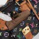 LOUIS VUITTON Monogram Multicolor Speedy 30 Hand Bag Black M92642 Auth 115221V-20