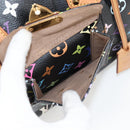 LOUIS VUITTON Monogram Multicolor Speedy 30 Hand Bag Black M92642 Auth 115221V-21