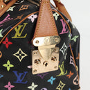 LOUIS VUITTON Monogram Multicolor Speedy 30 Hand Bag Black M92642 Auth 115221V-22