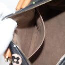 LOUIS VUITTON Monogram Multicolor Speedy 30 Hand Bag Black M92642 Auth 115221V-25