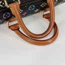 LOUIS VUITTON Monogram Multicolor Speedy 30 Hand Bag Black M92642 Auth 115221V-7