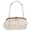 LOUIS VUITTON Monogram Satin Omoniere Hand Bag Multicolor M92060 Auth 115225SM-1