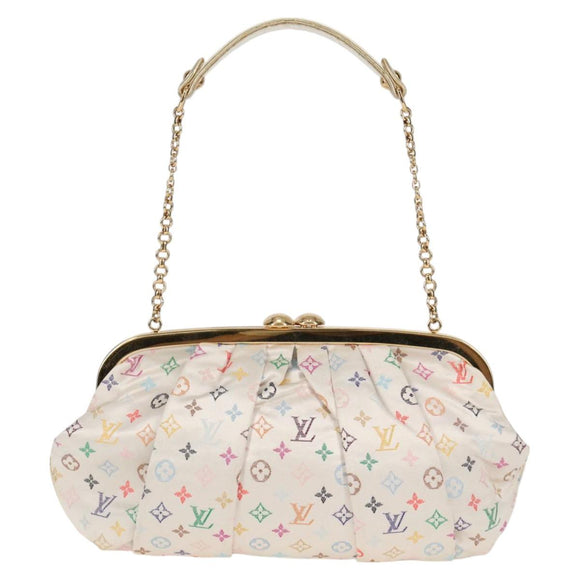 LOUIS VUITTON Monogram Satin Omoniere Hand Bag Multicolor M92060 Auth 115225SM
