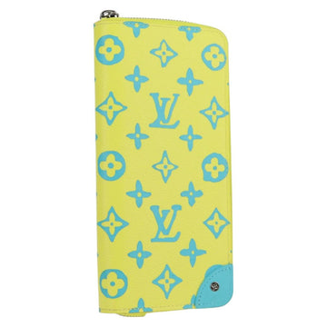 LOUIS VUITTON Playground Zippy Wallet Vertical Wallet Yellow M82005 Auth 115226M