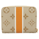 LOUIS VUITTON Monogram Monopanam Zippy Coin Purse Beige M82691 LV Auth 115227SAM-2