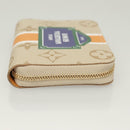 LOUIS VUITTON Monogram Monopanam Zippy Coin Purse Beige M82691 LV Auth 115227SAM-3