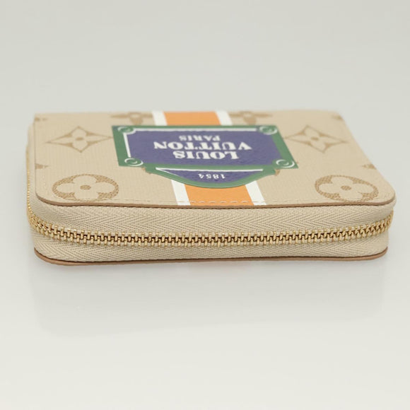 LOUIS VUITTON Monogram Monopanam Zippy Coin Purse Beige M82691 LV Auth 115227SAM