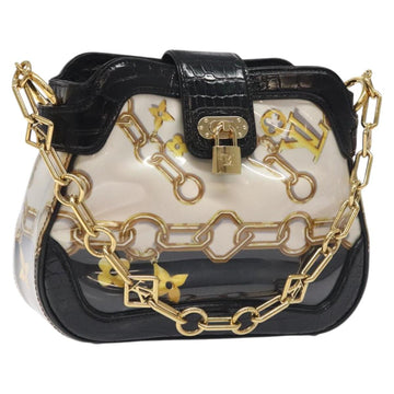 LOUIS VUITTON Monogram Charm Sackfrill Shoulder Bag Black M95151 LV Auth 115228V