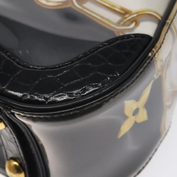 LOUIS VUITTON Monogram Charm Sackfrill Shoulder Bag Black M95151 LV Auth 115228V