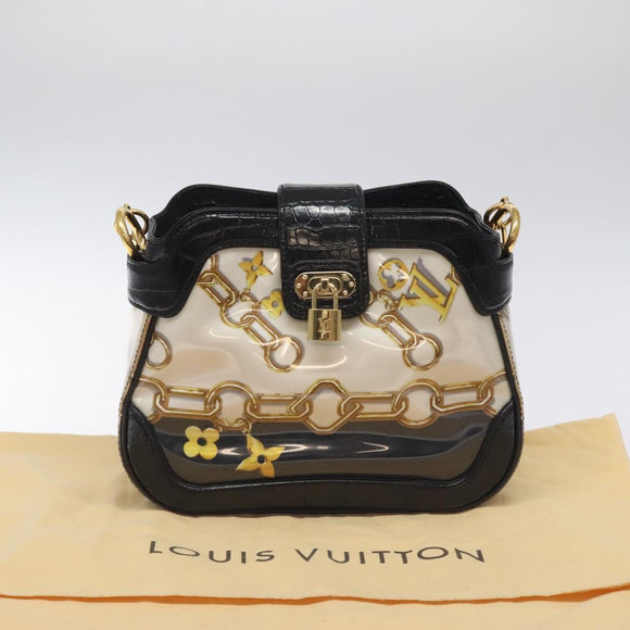 LOUIS VUITTON Monogram Charm Sackfrill Shoulder Bag Black M95151 LV Auth 115228V