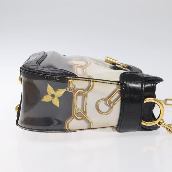 LOUIS VUITTON Monogram Charm Sackfrill Shoulder Bag Black M95151 LV Auth 115228V
