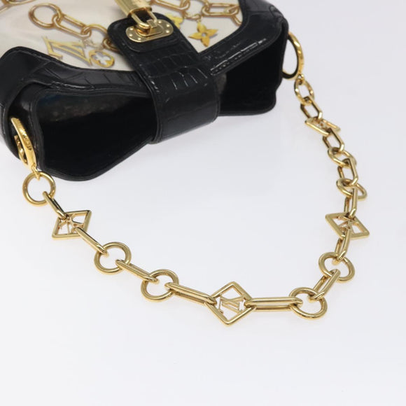 LOUIS VUITTON Monogram Charm Sackfrill Shoulder Bag Black M95151 LV Auth 115228V