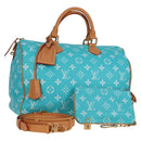 LOUIS VUITTON Speedy P9 Bandouliere 40 Bag Turquoise Blue M11563 Auth 115230SM-1