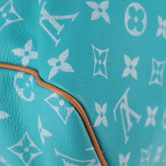 LOUIS VUITTON Speedy P9 Bandouliere 40 Bag Turquoise Blue M11563 Auth 115230SM