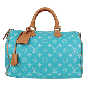 LOUIS VUITTON Speedy P9 Bandouliere 40 Bag Turquoise Blue M11563 Auth 115230SM - 0